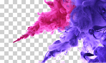Tinta de color floreciente, foto de humo rosado y morado., pintura de acuarela, púrpura, textura png
