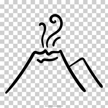 Dibujo para volcanes libro para colorear eldgos, dibujo volcan, texto, mano, color png
