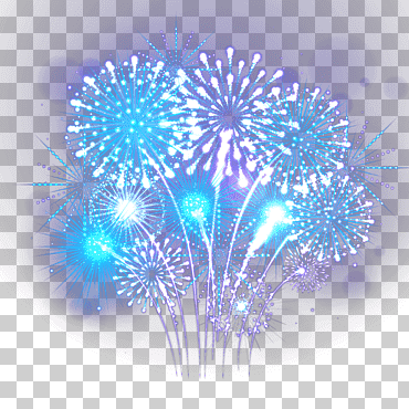 icono de fuegos artificiales, fuegos artificiales de llama azul, exhibición de fuegos artificiales, púrpura, azul, efecto png
