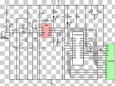 Electrical network Schematic Binary decoder Morse code, others, angle, electronics, text png