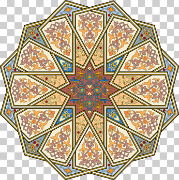 Calidoscopio multicolor, patrones geométricos islámicos arte islámico arabescos arquitectura islámica, motivos islámicos, simetría, ventana, religión png