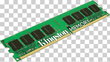 dimm ddr2 sdram computadora almacenamiento de datos memoria ecc tecnología kingston, ram, diverso, RAM, dispositivo electronico png
