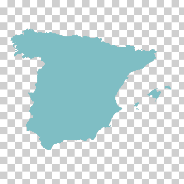 pintura verde splat, mapa en blanco de España mapa, España, azul, nube, Reino libre png