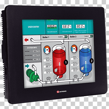 controladores lógicos programables unitronics interfaz de usuario hmi, dispositivo lógico programable, electrónica, programación de computadoras, relé png