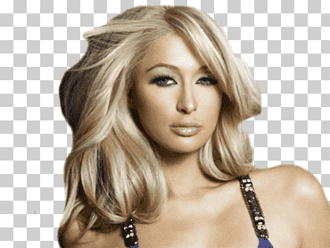 mujer vestida con top de tirantes negros, cara de hilton paris, famosos, gente, paris hilton png