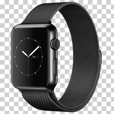Apple Watch Series 3 Apple Watch Series 2 Apple Watch Series 1 SmartWatch, aluminio, accesorio de reloj, reloj de manzana, negro png