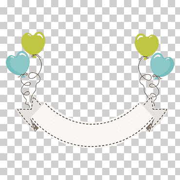 bandera blanca con globos, material de globo de cinta de banner web, banner de cinta de globo de vacaciones, bandera, lazo de cinta, diseño png