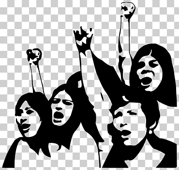 Gente silueta, mujeres y poder: un manifiesto mujer poder de la mujer, por encima de s, monocromo, silueta, niña png