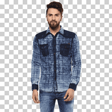 camiseta denim chaqueta jeans, camiseta, azul, tartán, pantalones slimfit png