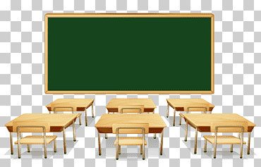 aula, manantiales, manantiales, aula con tablero verde y escritorios, escritorios marrones con ilustración de pizarra, mueble, clase, rectángulo png