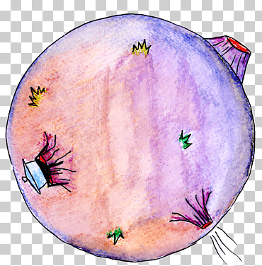 dibujo redondo rosa y azul, el principito dibujo del planeta, el principito, diverso, púrpura, Violeta png