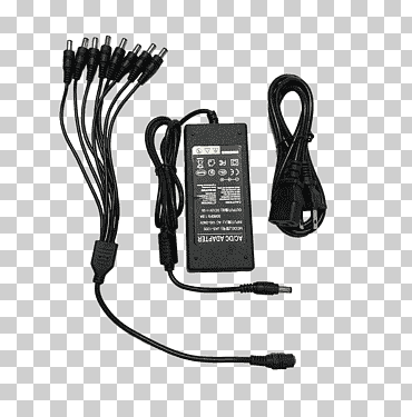adaptador de CA, convertidores de energía, cargador de batería, cctv camera dvr kit, electrónica, cable de cables eléctricos, adaptador png