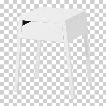 cargador de batería de noche de carga inductiva, mesas de noche con carga inalámbrica, ángulo, blanco, mueble png
