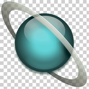 aqua, uranus, planeta verde con ilustración de anillo, Venus, sistema solar, Saturno png