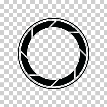cámara obturadora, cámara, lente de la cámara, logo, negro png