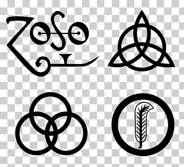 led zeppelin iv símbolo led zeppelin iii logo, led zeppelin, ángulo, álbum, texto png