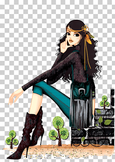 mujer vestida con púrpura floral manga larga camisa sentado ilustración, cita chica actitud amor, chicas, amor, niño, pintado png