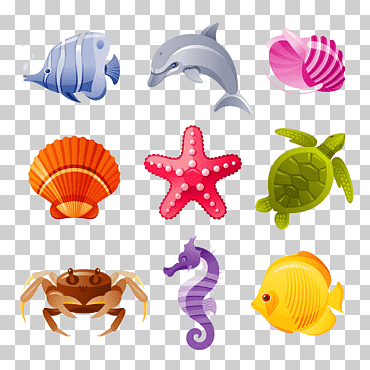 criatura marina, criatura marina profunda animal acuático concha marina, estrella de mar, animales, naranja, dibujos animados de estrellas de mar png