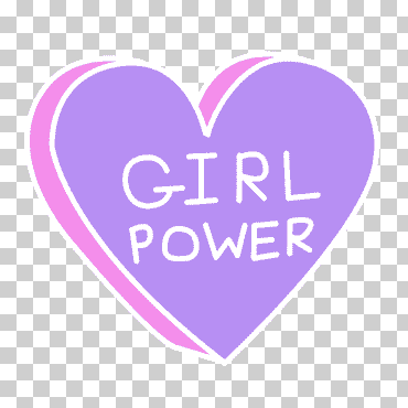 corazón púrpura con poder de niña ilustración de texto, poder de niña feminismo mujer mujer escritorio, poder de niña, amor, púrpura, niño png