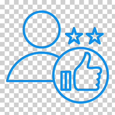 la experiencia del cliente conecta el producto de la calle Dordoña, el icono de la experiencia del cliente, azul, ángulo, empresa png