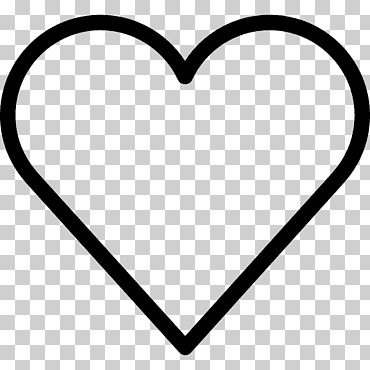 ordenador iconos corazón, línea de corazón, amor, corazón, negro png