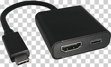cargador hdmi adaptador usb-c, usb, electrónica, adaptador, cable png