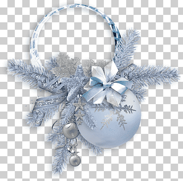 bola de navidad hojas marco, Bola navideña, marco de follaje, ramas y hojas png