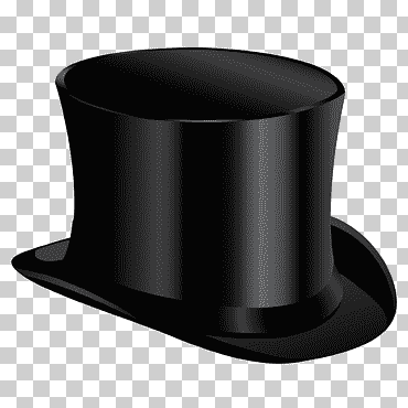 sombrero de copa, sombrero de cilindro negro, ángulo, sombrero, Moda png