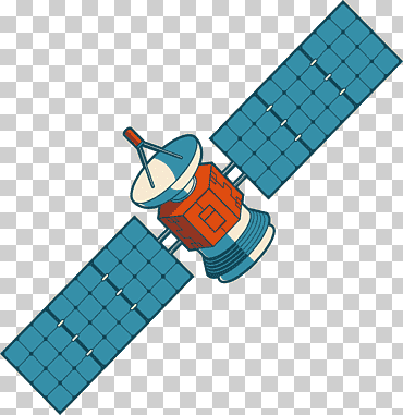 Ilustración de juguete de plástico azul, satélite nilesat, satélites en el espacio, espacio exterior, estación Espacial, vehículo png