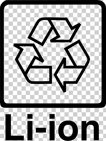 símbolos de reciclaje japoneses batería reciclaje batería de iones de litio, papelera de reciclaje, diverso, ángulo, texto png