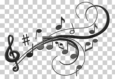 G-clef e ilustración de notas, nota musical, notas musicales., diverso, ángulo, texto png