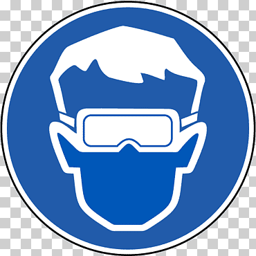 gafas protectoras protección ocular equipo de protección personal signo, gafas, etiqueta, señal de advertencia, señal obligatoria png