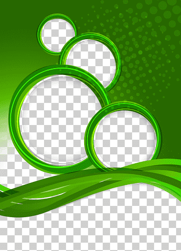 marco circular verde, marco redondo, cuadro, creativo png