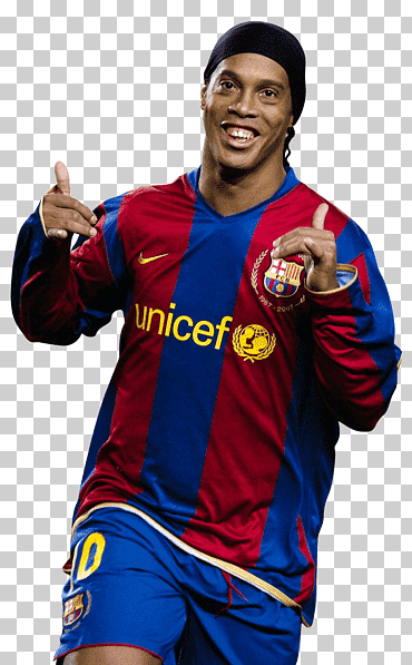 ronaldinho, ronaldinho equipo nacional de fútbol brasileño a.c. futbolista de milan fc barcelona, ​​jugador de brasil, camiseta, azul, deporte png