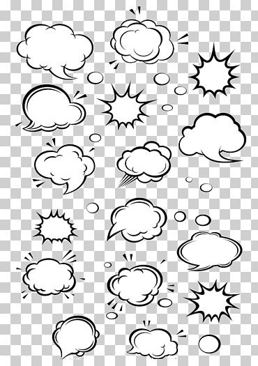 globo de discurso de dibujos animados cómics en la nube, cuadro de diálogo, ilustración de humo surtido blanco, ángulo, blanco, texto png