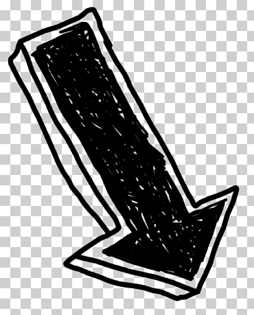 flecha, tiza flecha, monocromo, firmar, negro png