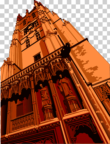 Ilustración de edificio, edificio retro, pintura de acuarela, ángulo, edificio png