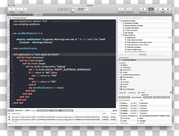 Programación de captura de pantalla del programa informático en c xcode applescript, texto, computadora, programa de computadora png