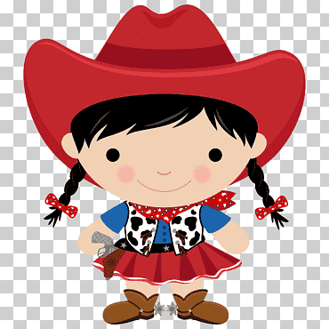 niña con sombrero de vaquero ilustración, caballo vaquero, vaquera, diverso, niño, sombrero png