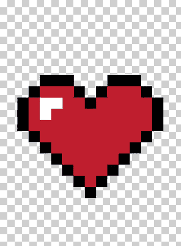 Corazón de 8 bits píxel de color de 8 bits, amor de píxel, ilustración de corazón pixelado, amor, corazón, videojuego png