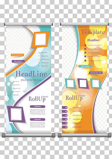 carteles de colores surtidos, rollo, otro, bandera, x diseño de rack de visualización png