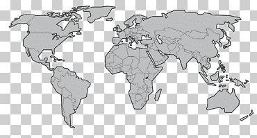 Mapa del mundo mundo wikipedia inglés simple, mapa del mundo, diverso, globo, monocromo png