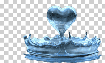 corán allah salah amor islam, gotas de agua en forma de corazón, amor, azul, corazón png