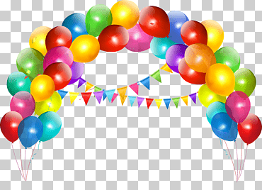 arco multicolor decoración de globos, globos de globos de cumpleaños, globos, Fondo de escritorio, partido, fuente de fiesta png
