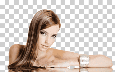 mujer vestida con brazalete de oro, cabello artificial integraciones salón de belleza pelo plancha, modelo de cabello, pelo negro, gente, productos cosméticos png