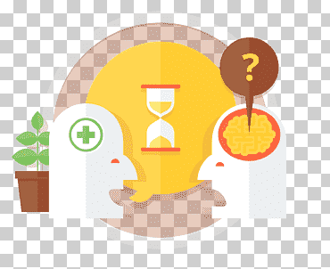 archivo de computadora blockchain psicología, hora de oro de dibujos animados reloj de arena, personaje animado, naranja, feliz cumpleaños vector imágenes png