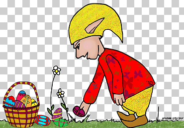 canasta de pascua media de huevos de pascua, huevo de Pascua, Pascua de Resurrección, huevo png