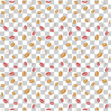 Ilustración multi coloreada de granos de café, café arábica taza de café de granos de café, sombreado de granos de café, textil, cafetería, feliz cumpleaños vector imágenes png
