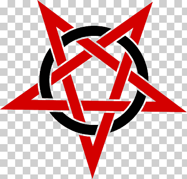 pentagrama pentáculo, granero de dibujos animados, texto, logo, diablo png