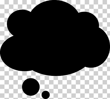 nube, burbuja de pensamiento, blanco, globo de habla, color png